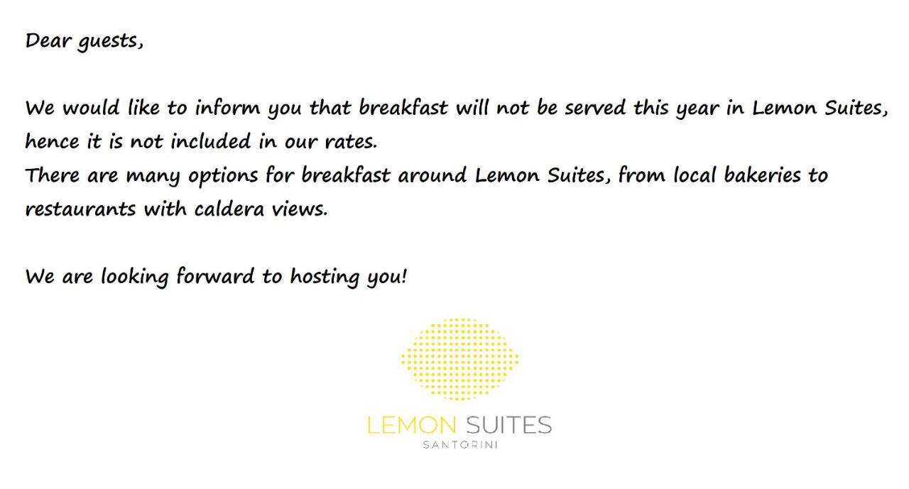 Lemon Suites Santorini Fira  Extérieur photo